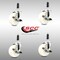 Service Caster 4 Inch 316SS Nylon Wheel Swivel 7/8 Inch Expanding Stem Caster Set Brake SCC SCC-SS316EX20S414-NYS-TLB-78-4 - alternate 2